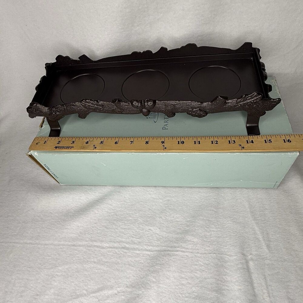 PartyLite Yule Log Candle Candle Holder - Picture 8 of 8